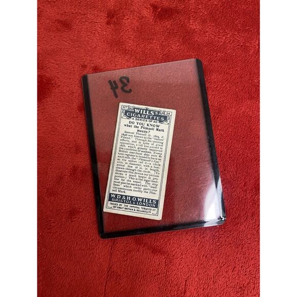 Do You Know series, Wills's Cigarettes Card: No.34 what the Plimsoll Mark Means? - Picture 2 of 4